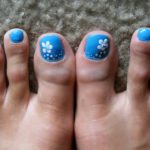 Blue-with-White-Flower-Pedicure