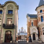 Зачатьевский ставропигиальный женский монастырь, вид с ул Остоженка