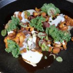 стейк мясника с лисичками