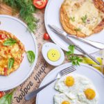Klassicheskii omlet so slivkami i sirom, glazun’ya iz 3 yaic, omlet s pomodoramo_Cook’kareku