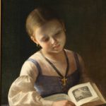 «Девочка с книгой». Неизвестный русский художник первой половины ХIХ века. 1830-1840-е гг. Холст, масло. Музей В.А. Тропинина и московских художников его времени.