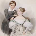 «Портрет великого князя Александра Николаевича (_) и великой княжны Марии Николаевны (_)». А.П. Брюллов. Начало 1830-х гг. Картон, акварель. Музей В.А. Тропинина и московских художников его времени.
