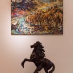 Исландия, табун у ручья — Быстрицкая
