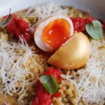 Птитим с копченой грудинкой