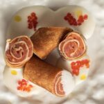 Блины с лососем и сырным муссом